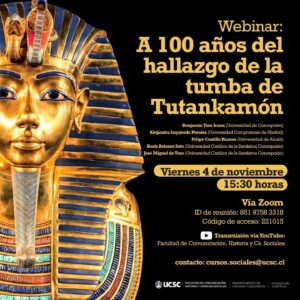 Webinar: A 100 años del hallazgo de la tumba de Tutankamón