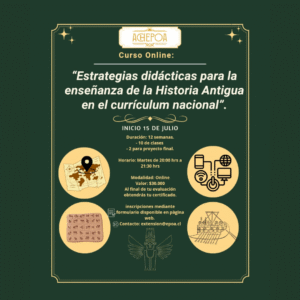 Curso online: Estrategias didácticas para la enseñanza de la Historia Antigua en el currículum nacional